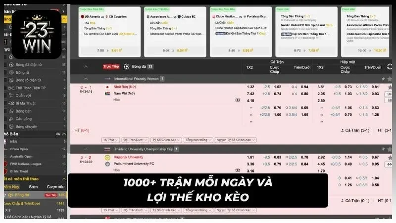 Lịch đấu dày đặc tạo nhiều cơ hội lựa chọn trong ngày